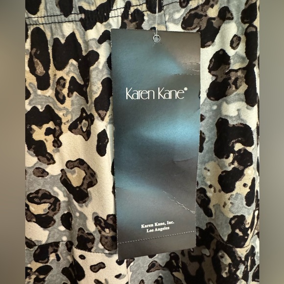 NWT Karen Kane size 1X elastic waist Wild Thing Paneled Shirt Retail $114 - Picture 3 of 16